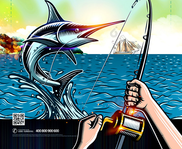 巧手绘渔趣，素材助营销——解锁“渔你同乐”创意广告设计